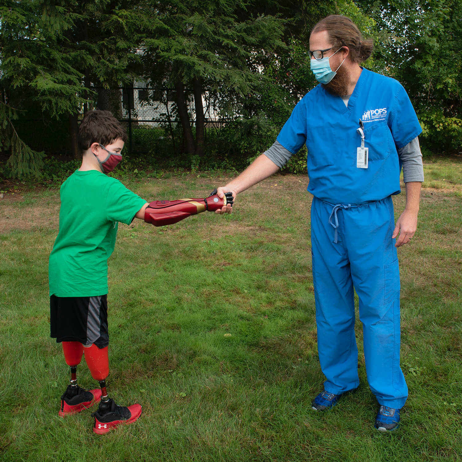 Shriners Hospital fitting Hero Arm